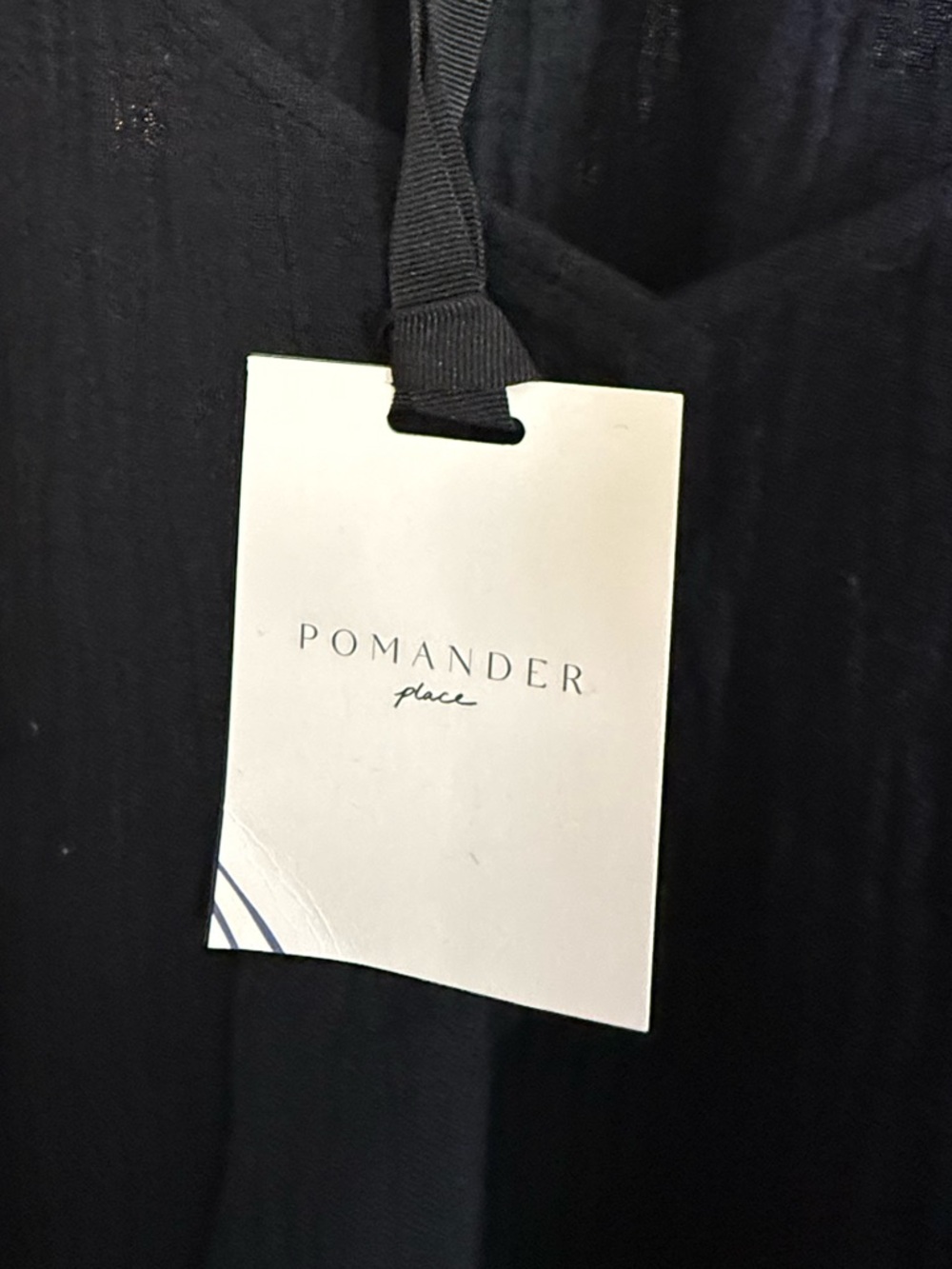 NWT Tuckernuck Pomander Black Tassel-Trim Tunic / Coverup - Picture 6 of 8